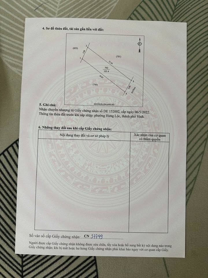 Chính chủ gửi bán lô đất đẹp trung tâm phường hưng lộc cũ nay là phường vinh lộc - Ảnh 3