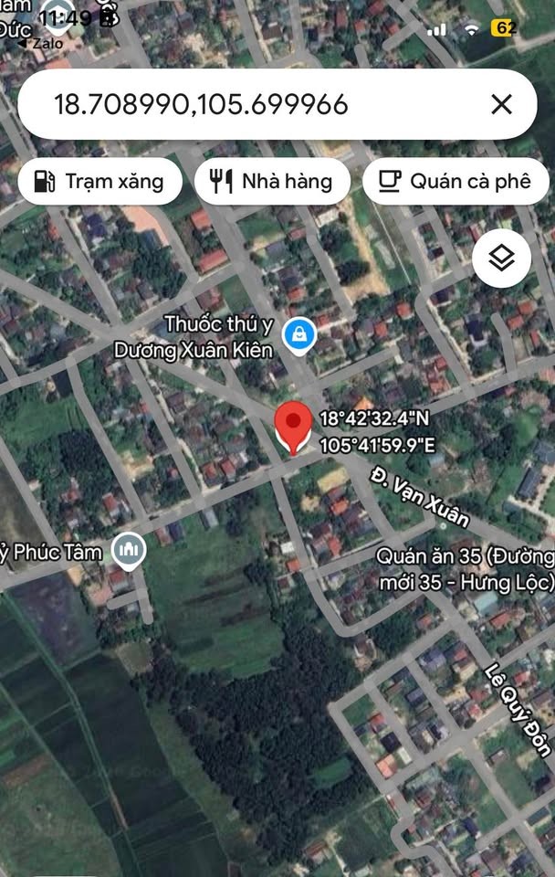 Bán 222m2 full thổ cư khu TĐC Xuân Đồng- Nghi Đức, cách đường 35m tầm 10m, giá 38tr/m bớt lộc: - Ảnh 2