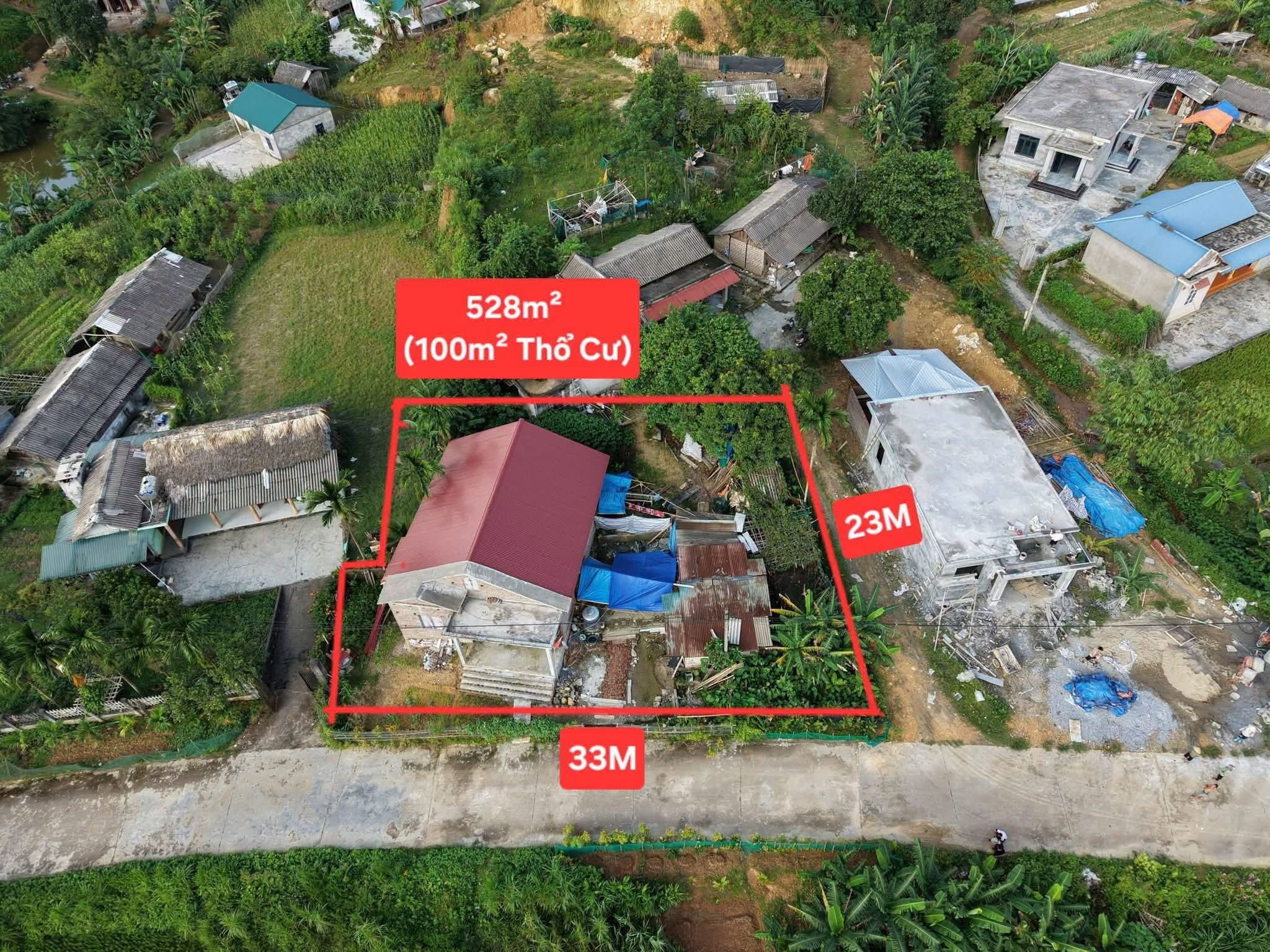 🇻🇳 PHÚ THỌ - HƠN 800TR - NHÀ VƯỜN 528M² (100m² ONT) - Ảnh 1