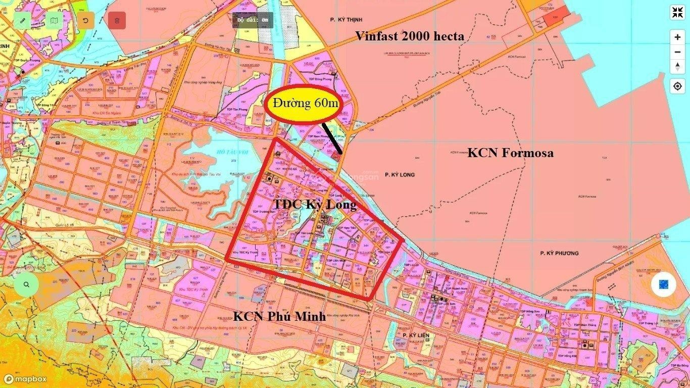 Bán đất tại Kỳ Long, 13 triệu / m2, 125 m2, Chính chủ, hàng hiếm tại huyện Kỳ Anh, Hà Tĩnh