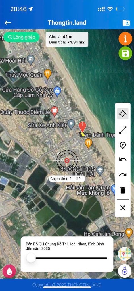 CHÍNH CHỦ BÁN ĐẤT THỔ CƯ SÁT BIỂN HOÀI NHƠN ĐÔNG CHỈ 50M ĐI BỘ RA BIỂN - Ảnh 3