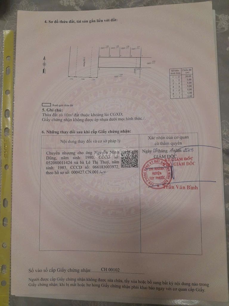 Cần tiền Bán đất thổ cư đối diện cổng trường THCS Tuy Phước-Bình Định - Ảnh 2