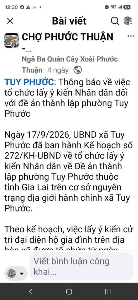 Cần tiền Bán đất thổ cư đối diện cổng trường THCS Tuy Phước-Bình Định - Ảnh 4