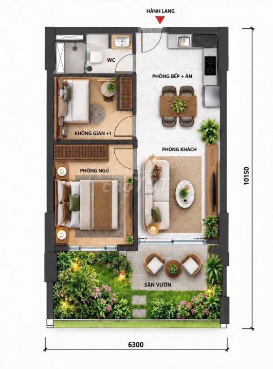 Chỉ với 2,5 tỷ (full giá) sở hữu 2PN có sân vườn 79,8m2 của Sungroup - Ảnh 11