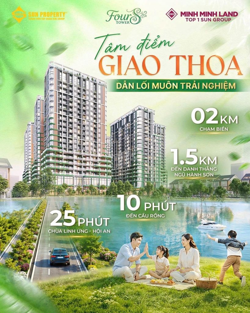 Four S Tower tòa F2 Chính thức mở bán giỏ hàng view sông TTS chỉ 1tỷ6