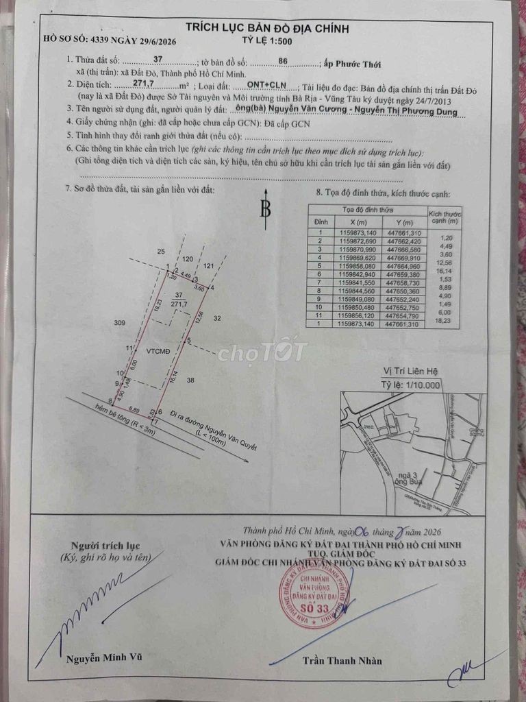 CHÍNH CHỦ BÁN NHÀ TRUNG TÂM CHỢ ĐẤT ĐỎ - CÁCH BIỂN 6km - Ảnh 11