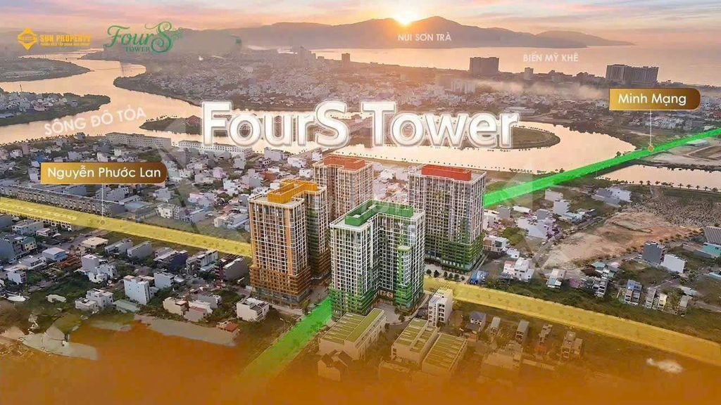 Căn 2PN giá chỉ 3tỷ8 view biển-Sở hữu lâu dài-Fours tower - Ảnh 1