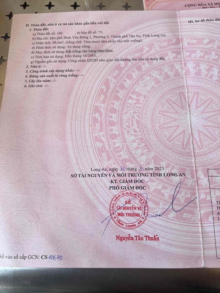 Cần Bán Gấp Đất Ở Đô Thị (Trần Phong Sắc, TP Tân An, Long An) - Ảnh 8