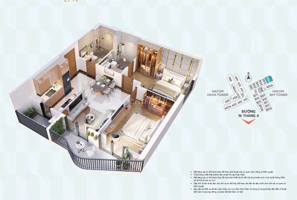 CĂN HỘ CAO CẤP TRUNG TÂM THÀNH PHỐ CÁCH BIỂN 3 PHÚT LÁI XE - Ảnh 3