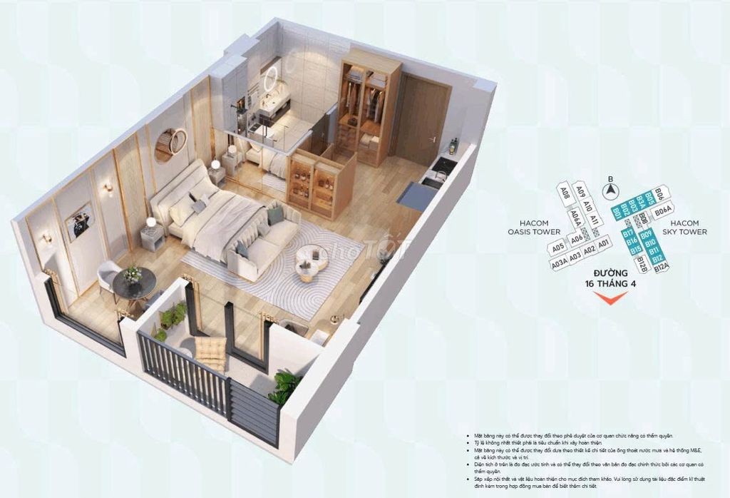 CĂN HỘ CAO CẤP HACOM TOWER CÁCH BIỂN CHỈ 3 PHÚT DI CHUYỂN - Ảnh 2