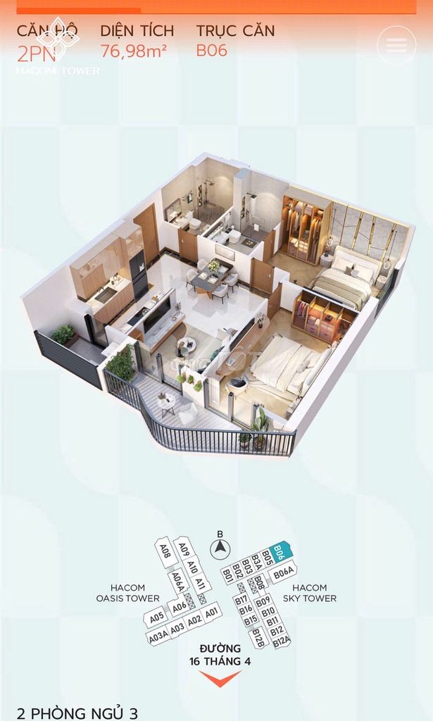 Căn hộ cao cấp Hacom tower thanh toán chỉ 1% mỗi tháng - Ảnh 4