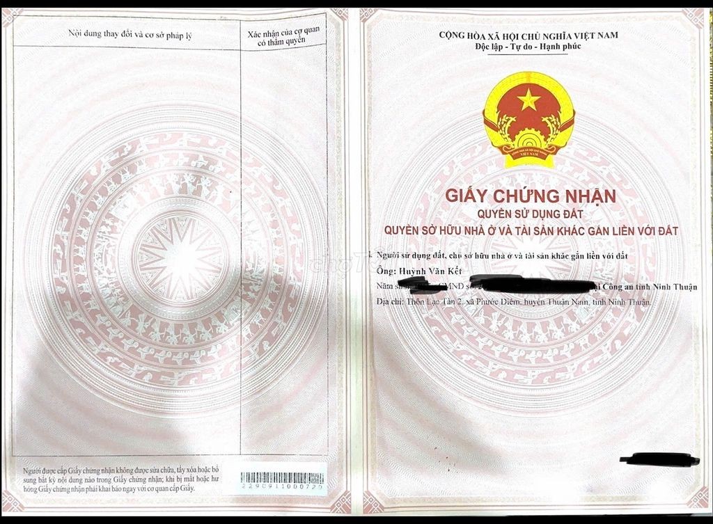 Thay đổi chổ ở nên cần bán nhà chính chủ tại Cà Ná - Ảnh 1