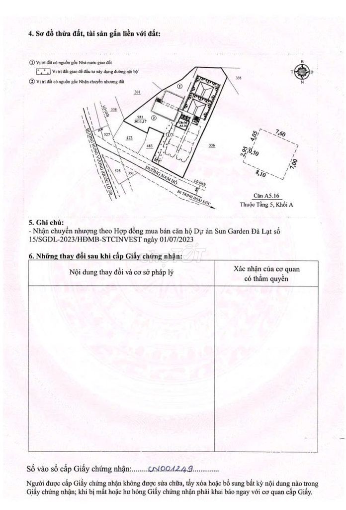 Bán Căn Hộ Full Nội Thất Chung Cư Sun Garden Đà Lạt Có Sổ Hồng Riêng - Ảnh 7