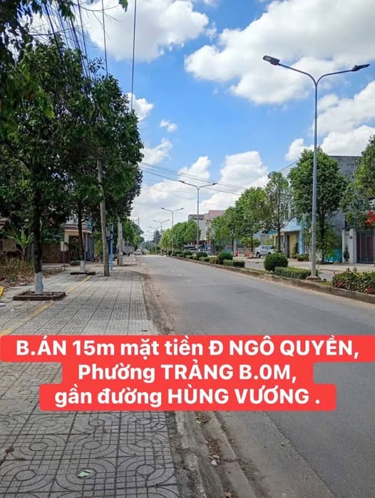 🏡B.ÁN 15m Mặt tiền Kinh doanh Đ NGÔ QUYỀN, P TRẢNG B.0M, gần đường HÙNG VƯƠNG…chỉ 7 tỷ XXX - Ảnh 1