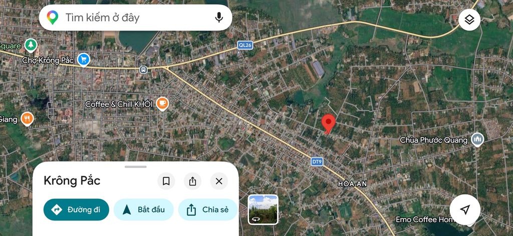 Cần bán đất thổ cư krong pak phước an