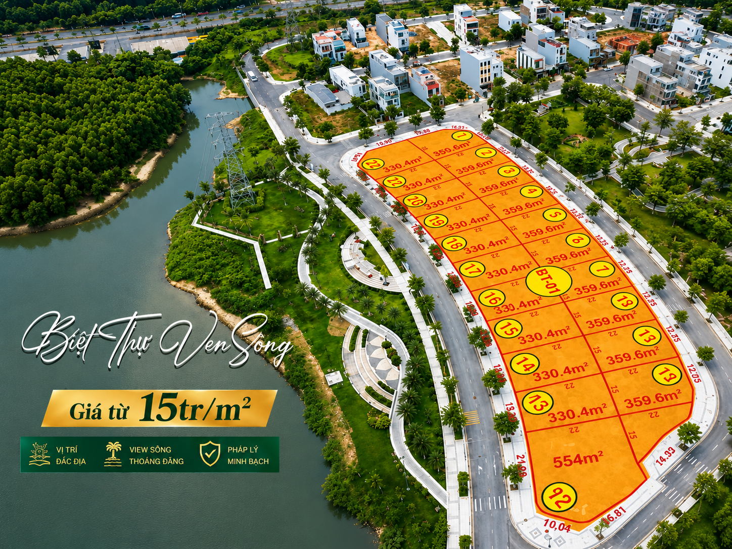 🍎 SIÊU PHẨM 🍎 𝟏𝟓𝐦 𝐱 𝟐𝟑𝐦 Đ𝐚̂́𝐭 𝐁𝐢𝐞̣̂𝐭 𝐭𝐡𝐮̛̣ 𝐯𝐢𝐞𝐰 𝐒𝐨̂𝐧𝐠 𝐁𝐚̀𝐮 𝐆𝐢𝐚𝐧𝐠 — 𝐆𝐚̂̀𝐧 𝐆𝐎! 𝐌𝐚𝐫𝐤𝐞𝐭 - 𝐓𝐫𝐮𝐧𝐠 𝐭𝐚̂𝐦 𝐐𝐮𝐚̉𝐧𝐠 𝐍𝐠𝐚̃𝐢 - Ảnh 3