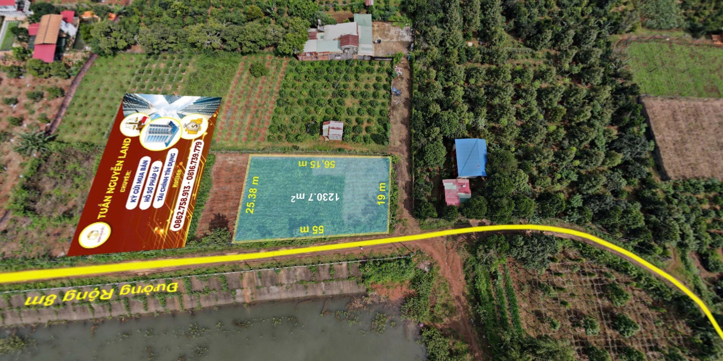 Bán Đất 1230m2 giá 3.6 tỷ tại Phường Pleiku Gia Lai - Ảnh 2