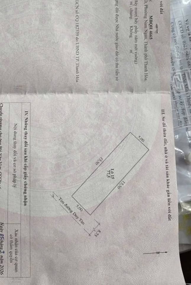 ĐẤT MB 4665 NAM NGẠN , THANH HOÁ - Ảnh 1