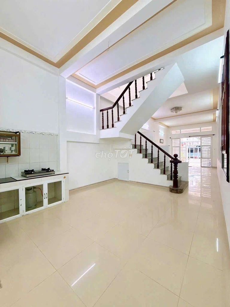 nhà 1trệt 1lầu sổ hồng hoàn cong đường chu van an kdc thới nhựt 2 - Ảnh 2