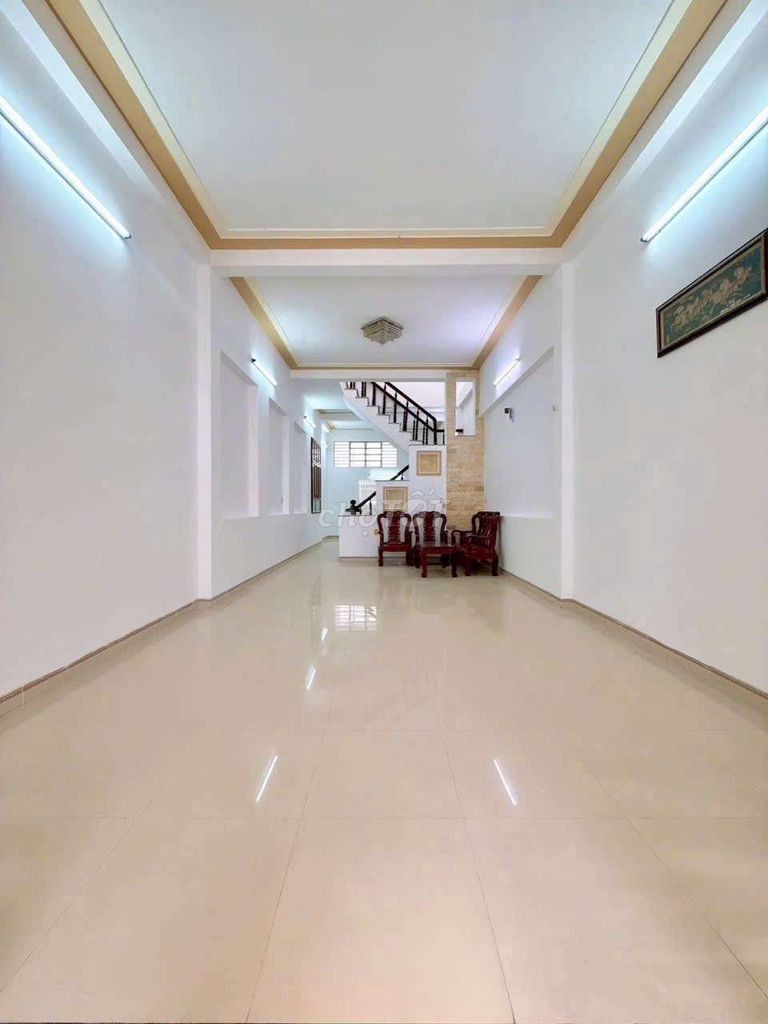 nhà 1trệt 1lầu sổ hồng hoàn cong đường chu van an kdc thới nhựt 2 - Ảnh 3