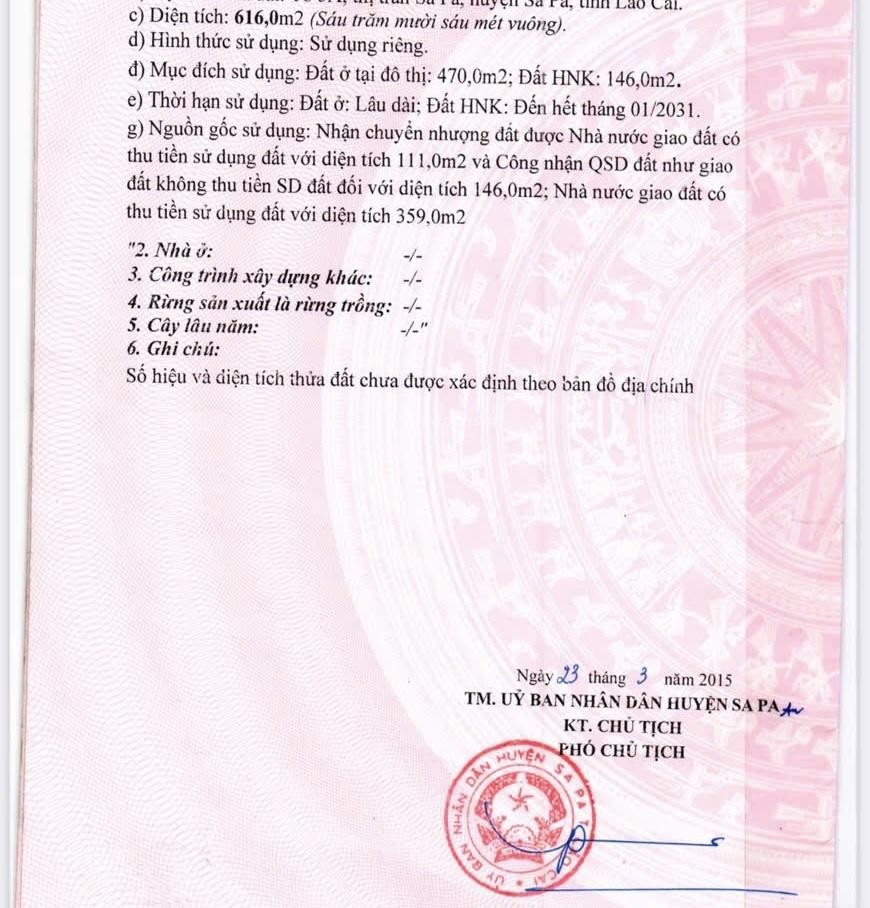 Bán đất tại đường Thạch Sơn, Sa Pa, Lào Cai, giá 75 tỷ, diện tích 748 m2 - Ảnh 1