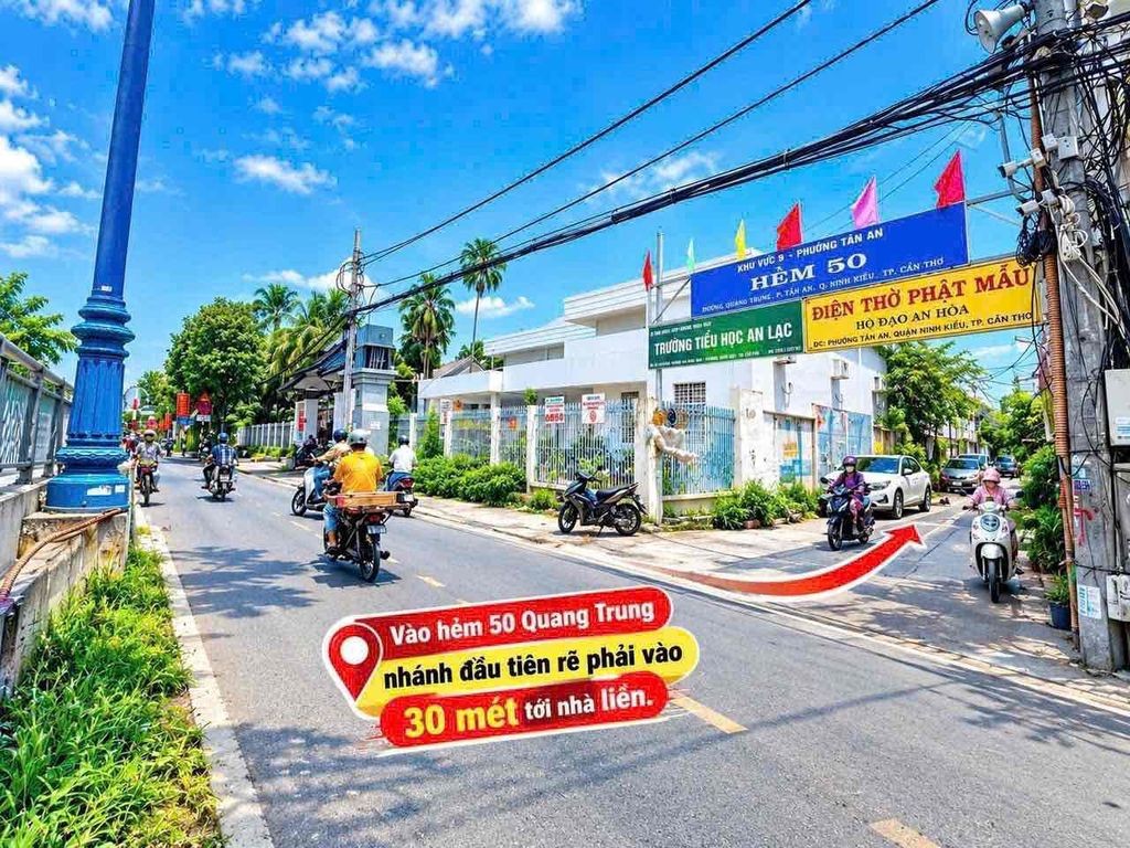 Nhà trệt lầu 3 phòng ngủ - Hẻm 50 Quang Trung - Gần Bến Ninh Kiều - Ảnh 8
