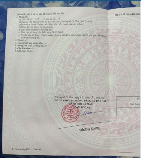 Cần bán gấp nền 460 triệu SỔ riêng tại Thành phố Cà Mau - Ảnh 2