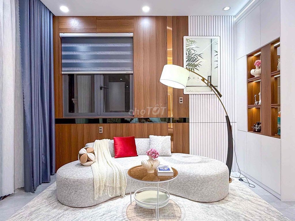 Nhà 2 Lầu có Hẻm hông mới 100% Full nội thất khúc ngoài kdc Hồng Loan - Ảnh 4