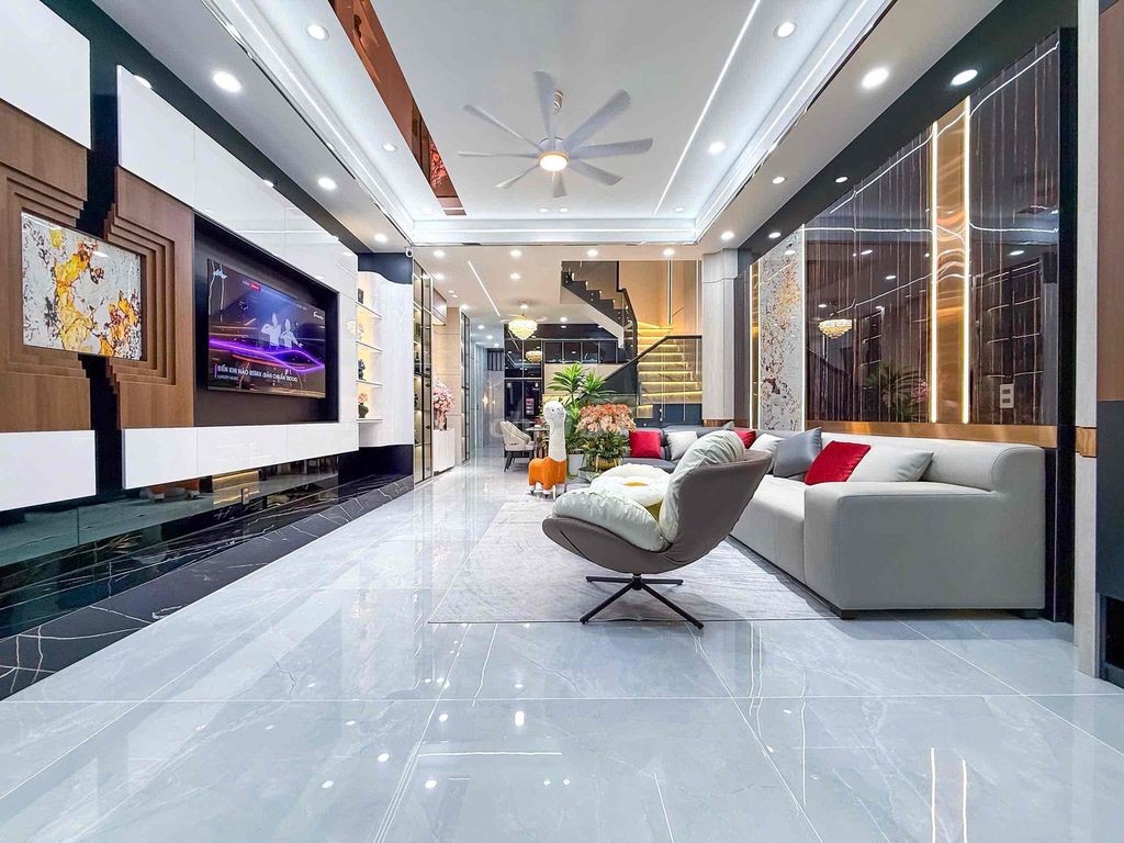 Nhà 2 Lầu có Hẻm hông mới 100% Full nội thất khúc ngoài kdc Hồng Loan - Ảnh 6