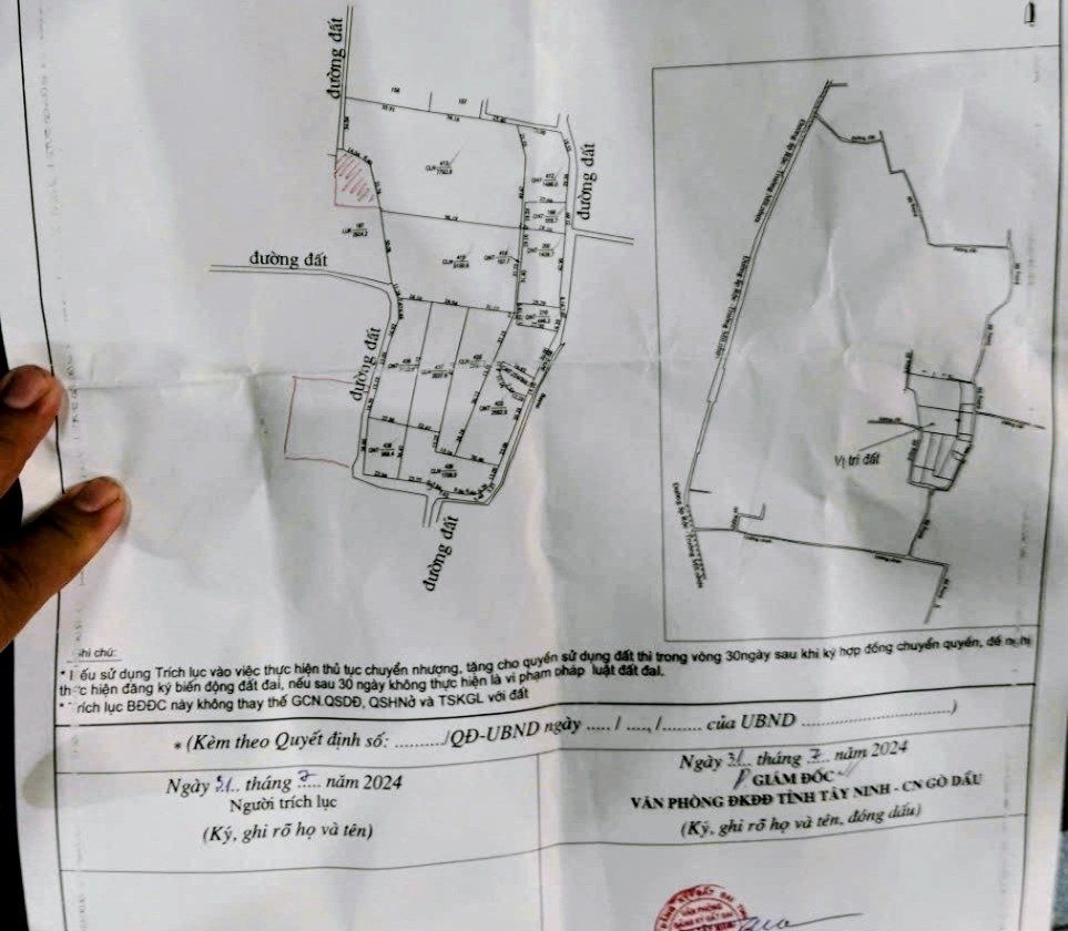 Bán Đất 29000m2 có sẵn 10000 m2 thổ cư giá 48.87 tỷ tại Xã Thạnh Đức Huyện Gò Dầu Tây Ninh - Ảnh 1