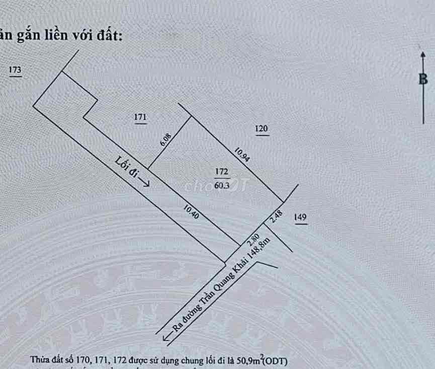 Đấy 2 Mặc Kiệt 2m3 Trần Quang Khải Sơn Trà Đà Nẵng Diện Tích : 60m - Ảnh 1