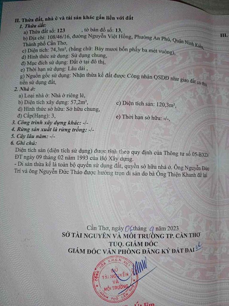 Bán nhà Mặt Tiền Căn góc 35 nguyễn Việt Hồng Cần thơ