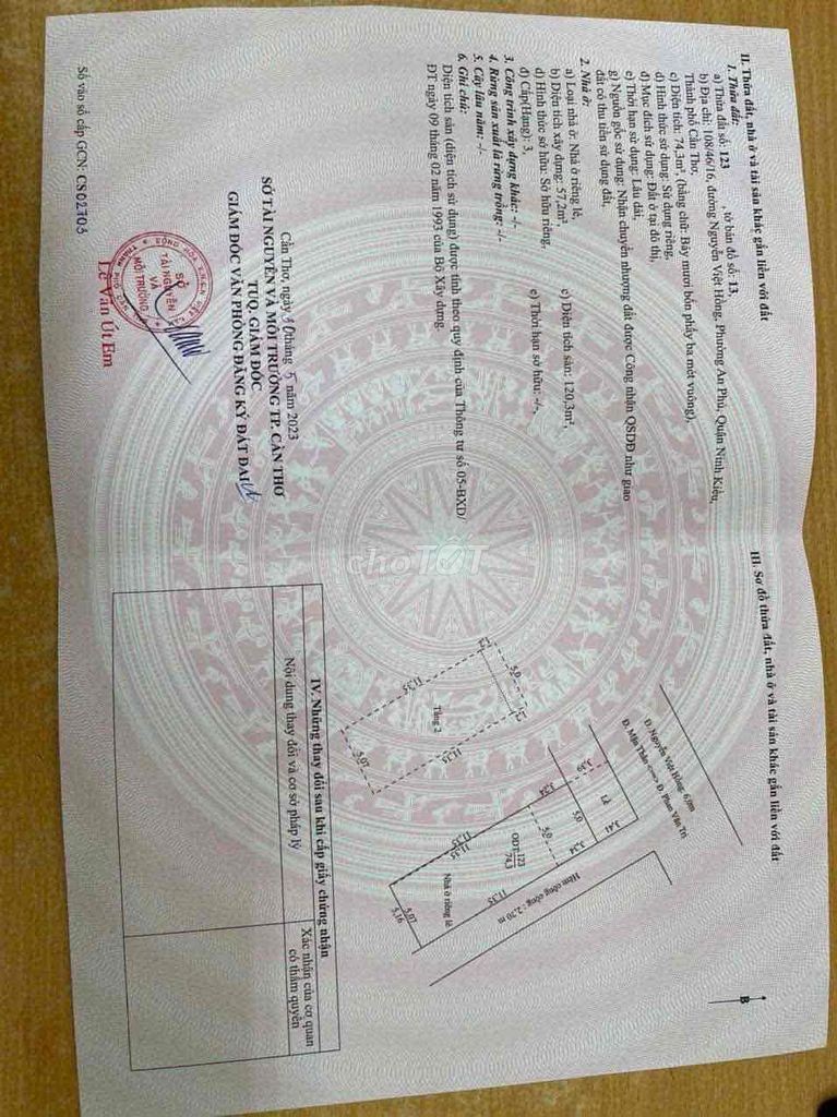 Bán nhà Mặt Tiền Căn góc 35 nguyễn Việt Hồng Cần thơ