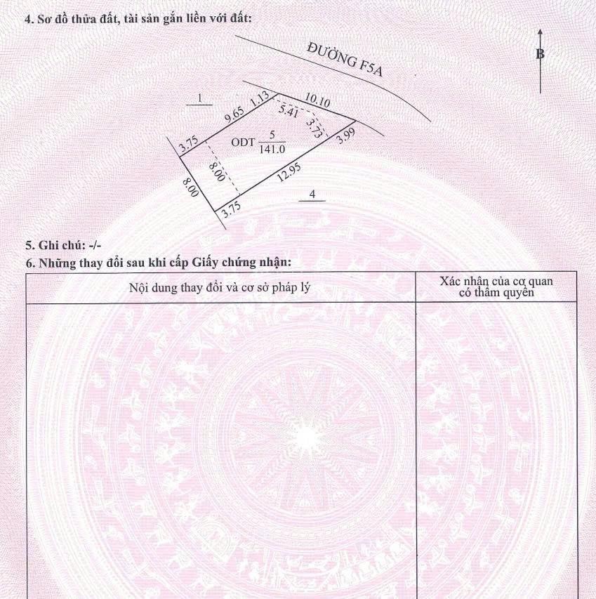 Chính chủ cần bán biệt thự góc đường F5A, Giá 5,2 tỷ