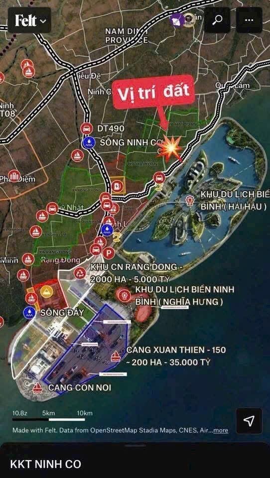 BÁN LÔ ĐẤT VEN BIỂN KHU KINH TẾ NINH CƠ, VIEW BIỂN GIÁ CHỈ HƠN 1 TỶ - Ảnh 2