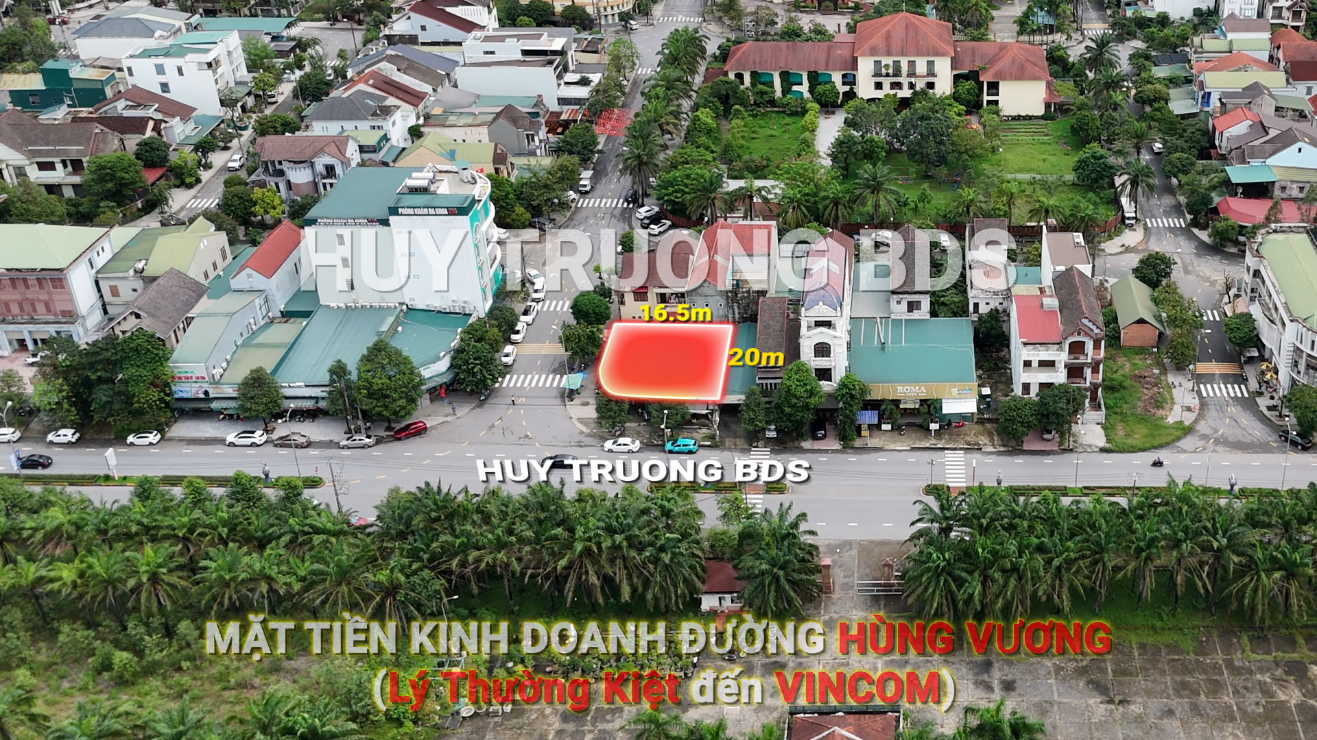 Góc 2 mặt tiền hơn 300m2 đường Hùng Vương cạnh BV 245 - Ảnh 2