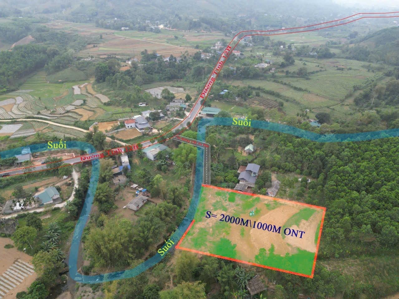 CẦN BÁN GẤP 2000m\1000m ĐẤT Ở BÁM SUỐI TẠI TÚ SƠN - KIM BÔI - Ảnh 3