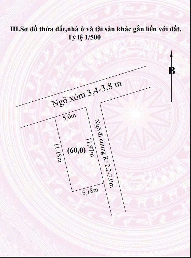 Bán đất 60m² ngang 5m đường thôn 3,5m. giá 1.85 tỷ (An Lư). L/h:076.231.9990 e Thúy - Ảnh 2