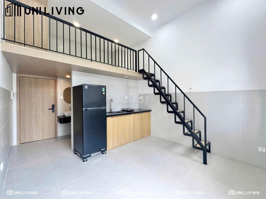 Duplex Bancon Full NT mới xây ngay sát KTX khu A. 30m2. Free DV và Xe - Ảnh 1
