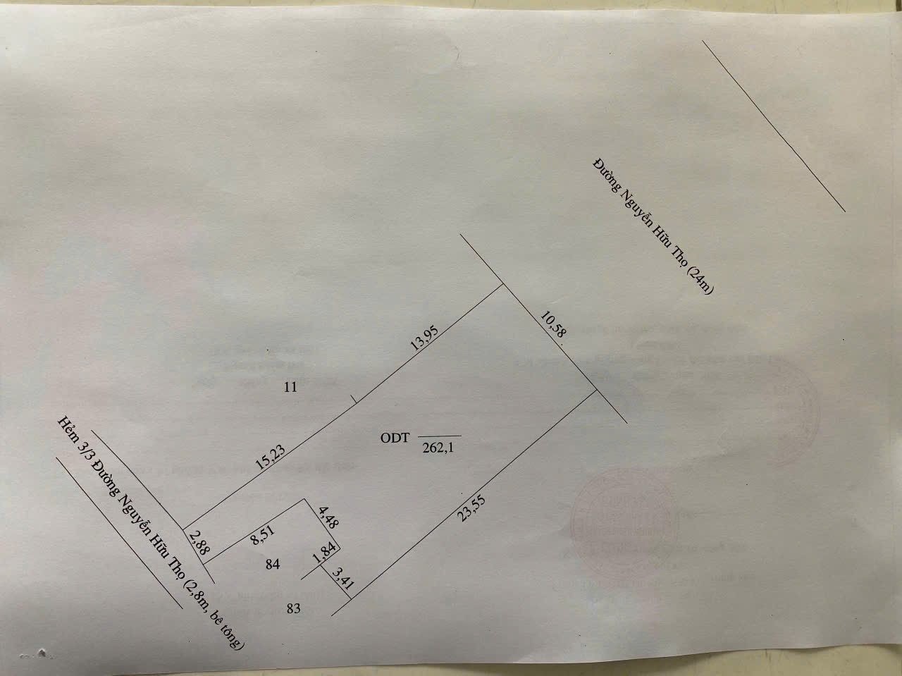 Mặt tiền nguyễn hữu thọ ngan 10,58m trung tâm thị trấn bến lức tổng diện tích 262m2 ngộp ( rẻ nhất chục đường hiện tại )
