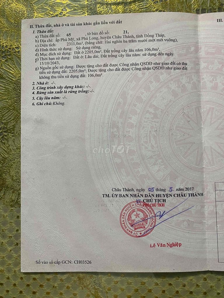 Bán đất thổ cư cách chợ Phú Long 600m - Ảnh 4