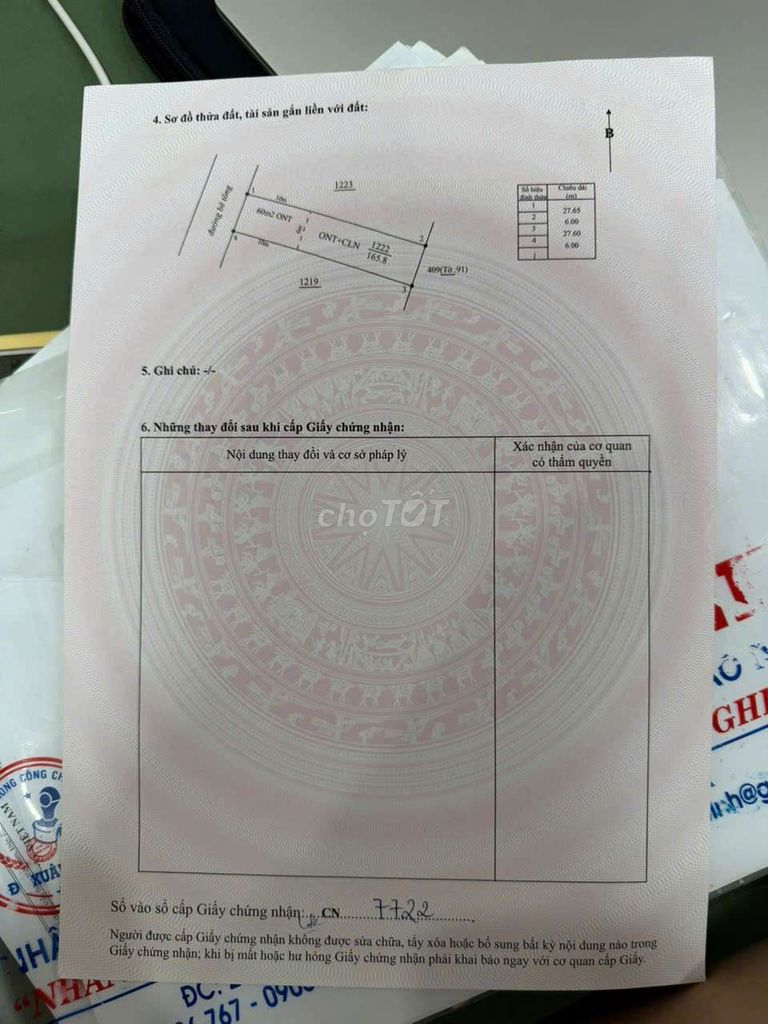 Cần bán lô đất mặt tiền bê tông thôn Đại Đồng Eanoul
