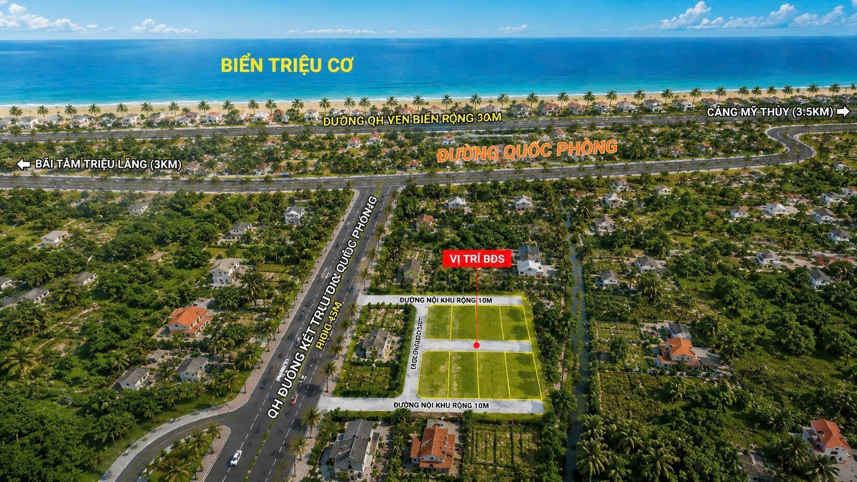 Bán Đất 151.1m2 có sẵn 151.1 m2 thổ cư giá 290 triệu tại Xã Triệu Lăng Huyện Triệu Phong Quảng Trị