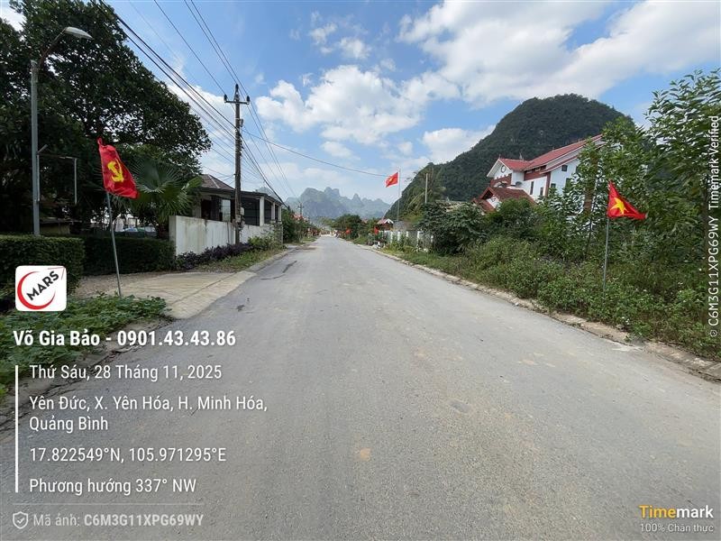 CHÍNH CHỦ CẦN BÁN NHANH LÔ ĐẤT MẶT TIỀN YÊN ĐỨC YÊN HÓA, MINH HÓA, QUẢNG BÌNH.