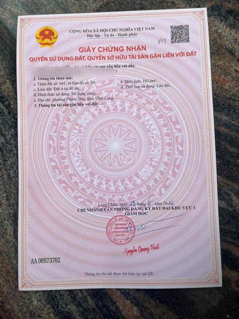 BÁN NỀN FULL THỔ CƯ – ĐƯỜNG 909B, PHƯỜNG PHƯỚC HẬU, VĨNH LONG 🔥 - Ảnh 2