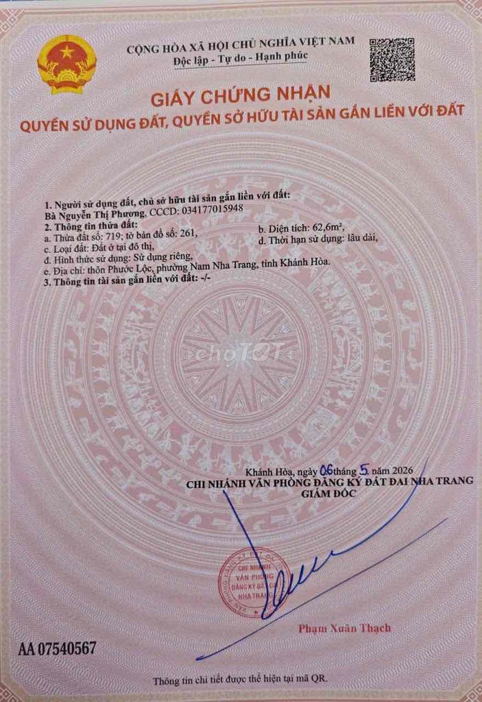 Căn Nhà 2 Tầng Hẻm Đỗ xuân Hợp Phước Lộc Phước Đồng Nha Trang