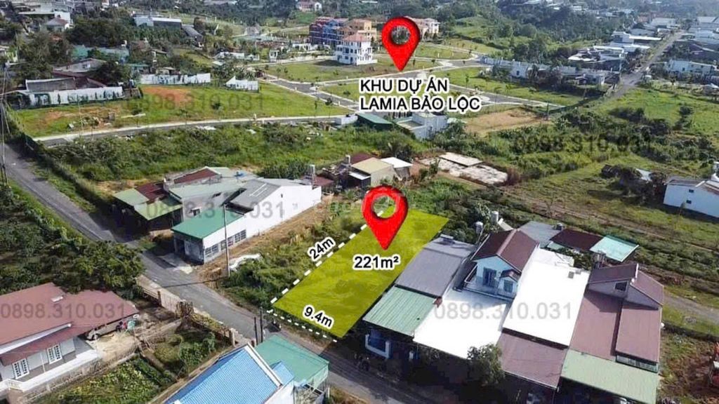 Bán đất hẻm 777 QL20, Ánh Mai, P. 3 Bảo Lộc. DT: 221m2 (100m2 thổ cư) - Ảnh 2