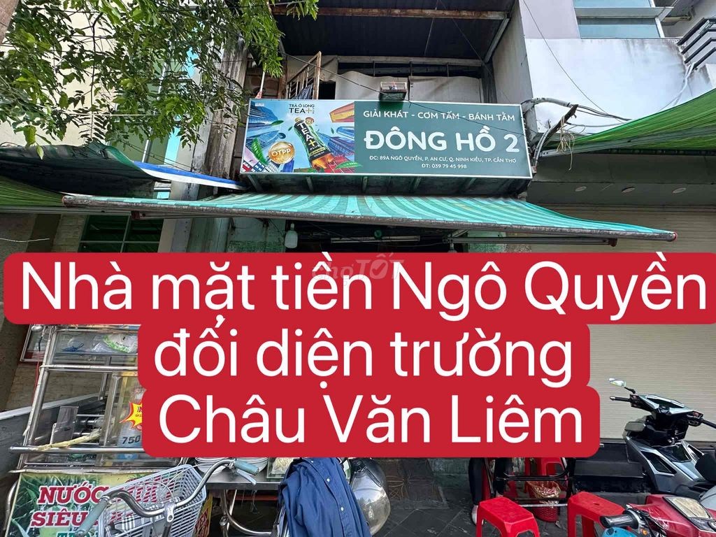 Nhà mặt tiền đường Ngô Quyền đối diện trường THPT Châu Văn Liêm - Ảnh 1