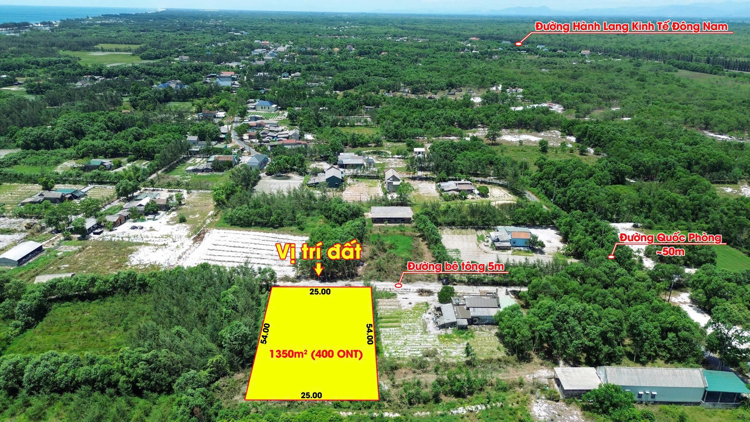 Bán Đất 1365m2 có sẵn 950 m2 thổ cư giá 4 tỷ tại Xã Triệu Vân Huyện Triệu Phong Quảng Trị - Ảnh 1