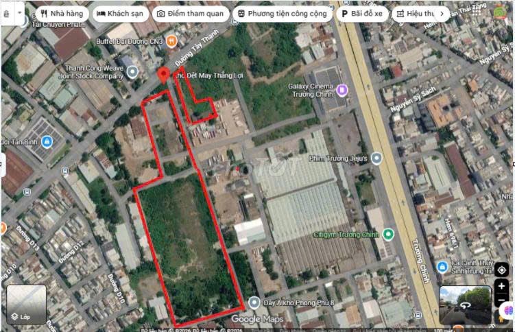 Cho Thuê Đất 40.000m2 mặt tiền Tây Thạnh, Tân Phú có ngăn lẻ - Ảnh 1